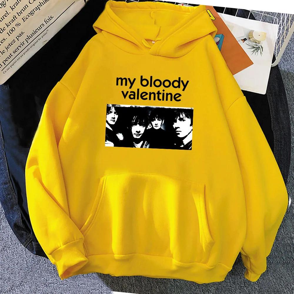 Rock Band My Bloody Valentine Hoodies Ropa De Mujer Sudaderas Soft Hooded Sweatshirts Long Sleeve Clothing