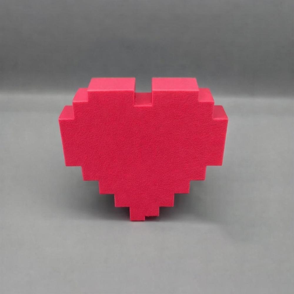 

Plastic Heart-Shaped Game Stand 3D Printed Controller Holder Desktop Craft Graduation Gift червоний