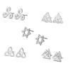 Teamer Valknut Triskelion Celtics Knot Earrings Set for Men Women Stainless Steel Earring Studs Viking Jewelry Ear Accessories