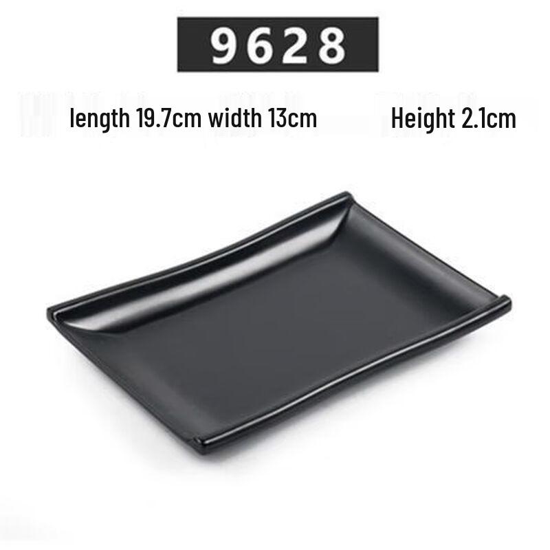 Jijun Rectangular Melamine Serving Plates (10-Pack)