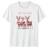 Ho Ho Ho Deer Christmas Holidays Unisexs Unisexs Graphic Tee