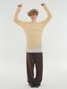 Eleleldijainseutyudio Wool Rib Jersey Long Sleeve Tee_Vanilla Beige