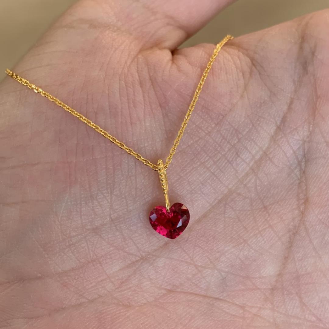 2026 French Minimalist Ruby Small Cherry Love Necklace Niche Design High Sense Versatile Collarbone Chain Women s Model 45CM