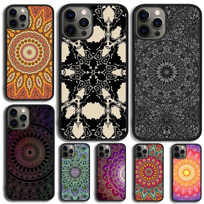 Mandala Blume Totem Handyhülle Für iPhone 17 Air 16 15 14 13 12 11 Pro Max Plus Max Hülle Schale