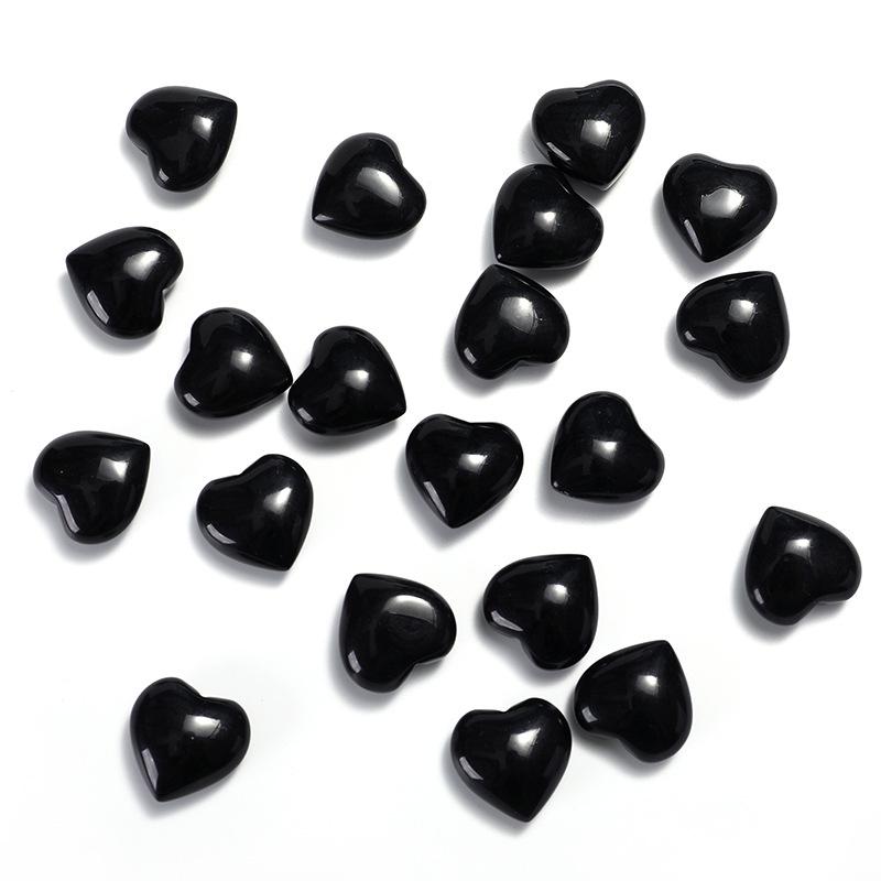 2cm Natural Rose Quartz Heart Crystal Gemstone