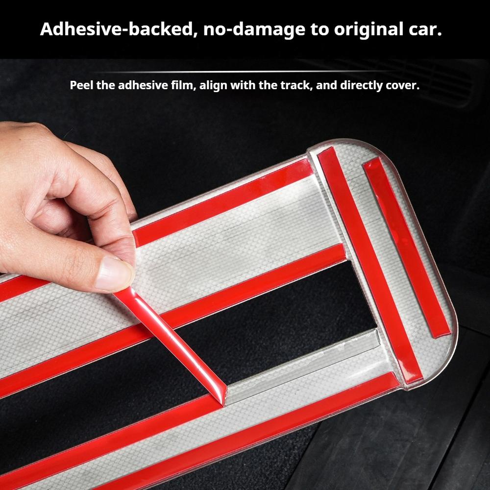 Fit For ZEEKR 9X 2025 Specialized Stainless Steel Seat Rail Trim Strip Protective Bright Strip Interior Modification Ornaments