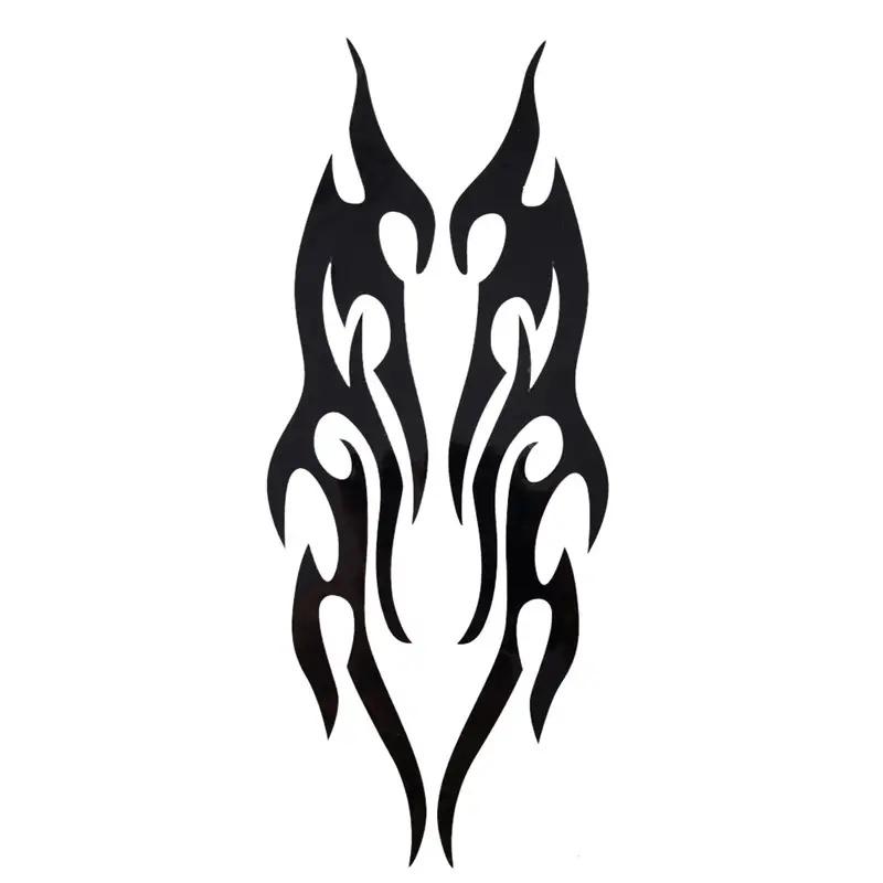 

Наклейка на автомобиль Modified Flame Bumper Hood Rearview Mirror Head Cover Stickers Cover Scratches Motorcycle Decals Car Decorative XL