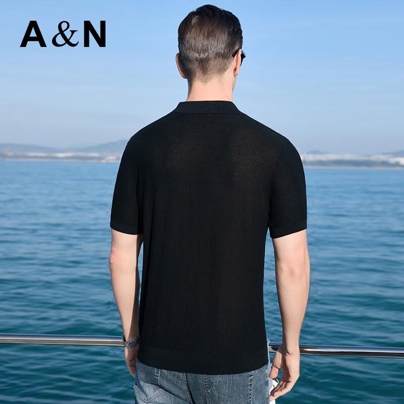 Antonio Men's Old Money Style Linen-Silk-Cotton Blend Polo Shirt