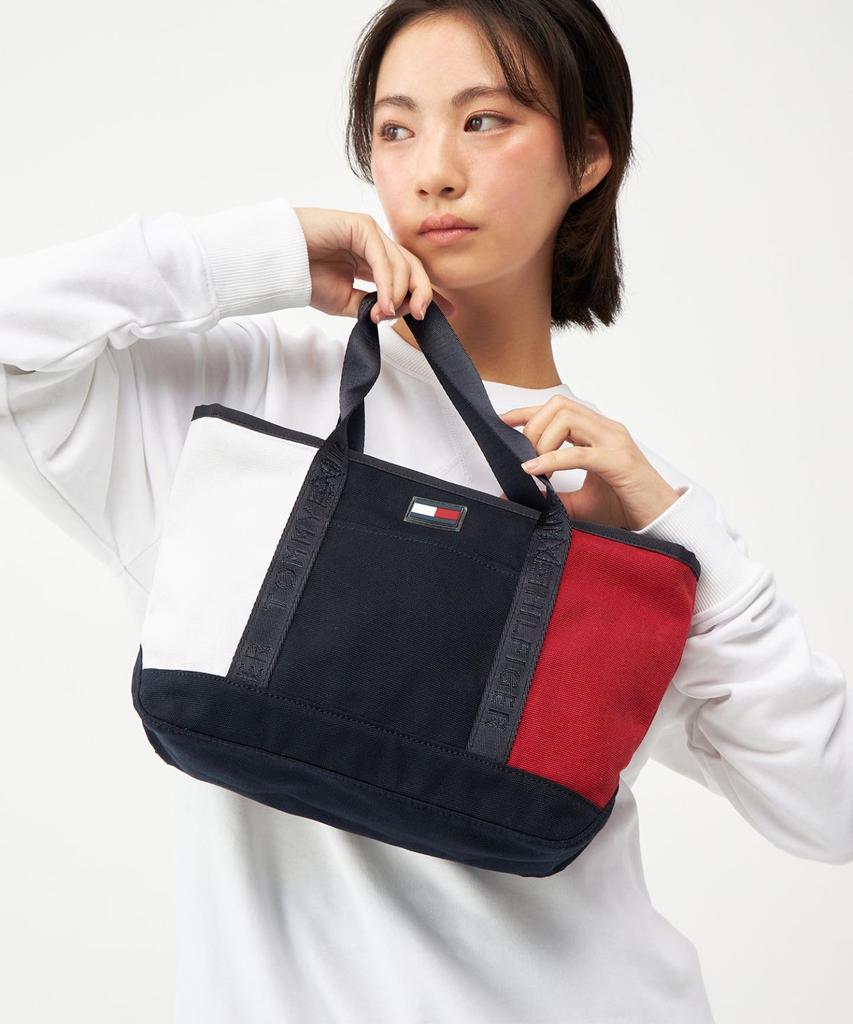 Tommy Hilfiger [Online Exclusive] Small Canvas Tote Bag 69J2863 NS Navy