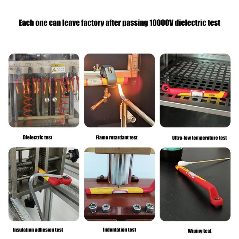 Multipurpose 1000V Insulated Plastic Pliers with Ergonomic Handle for Electrical Craft Projects Instrument Installation