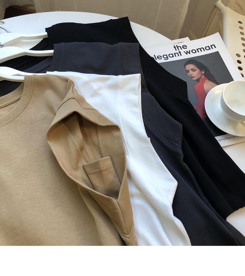 Women's Solid Color Puff Sleeve Cotton Tank Top - Loose, Sleeveless, Anti-Exposure Design, Casual Summer Wear