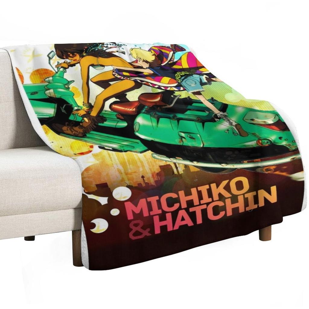 Michiko to Hatchin Throw Blanket Anti Shedding Soft Fuzzy Blanket for Home