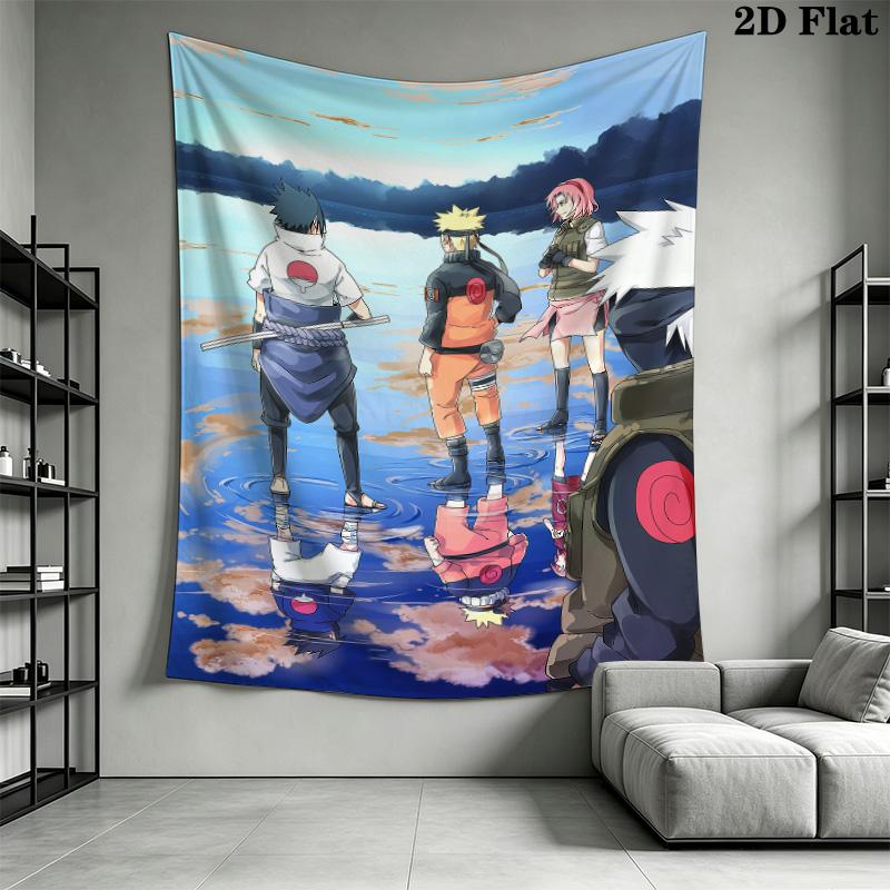Naruto Hokage Artwork Wall Tapestry Aesthetic Wall Hanging Printed Fabric Blanket Decorative Tapestries For Bedroom Living Room Home Decor
