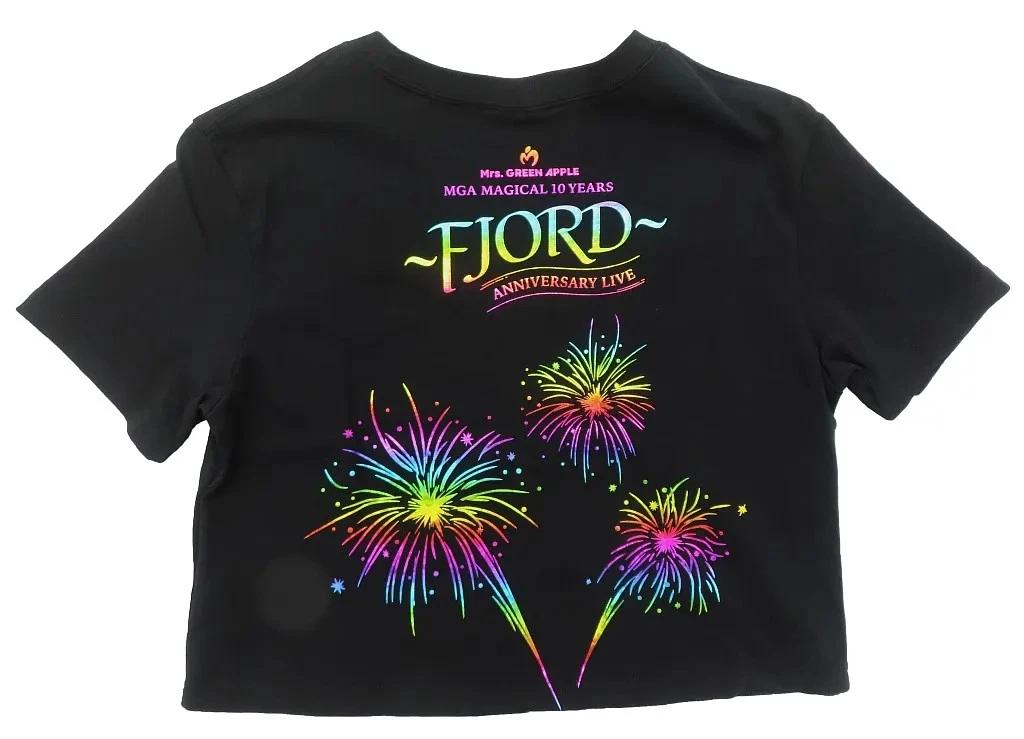 Mrs GREEN APPLE Anniversary T-T-Shirt Black Cropped MGA Magical 10 Live 3XL