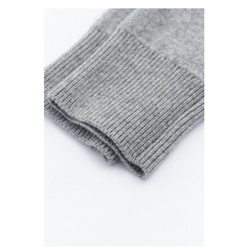 DAFIFY Dámská móda Ležérní Podzim Zima Jednobarevné svetry s dlouhým rukávem a výstřihem do O