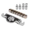Guitar Roller Saddle Bridge Metal Tiger Silver Decorative Electric Guitar Bridge Replacement
