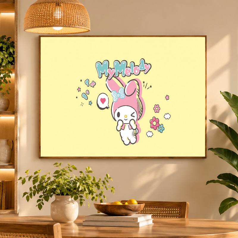5D Diamond Painting My Melody DIY Full Drill Diamond Art Kit Home Decoration