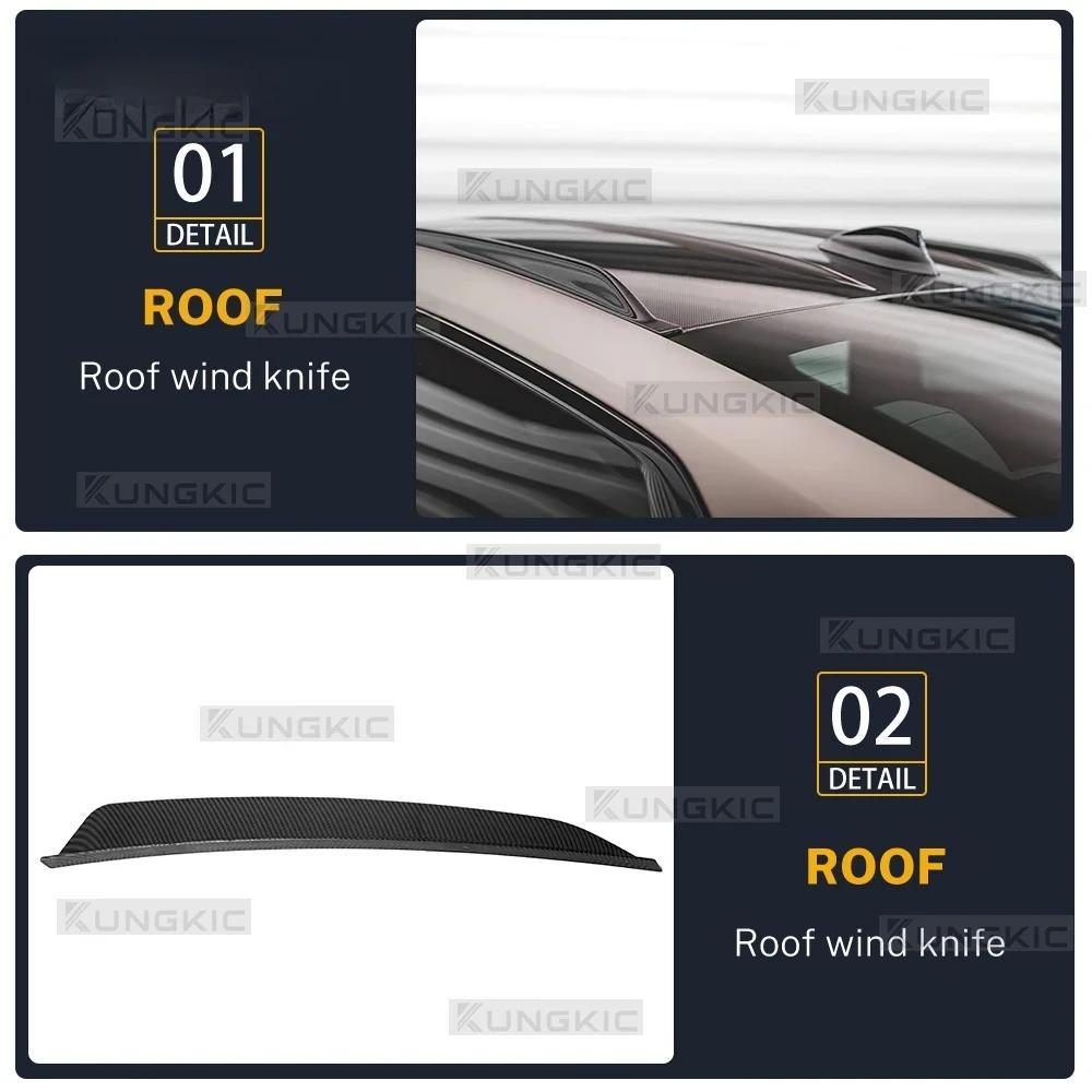 Carbon Fiber Roof Side Wing Spoiler for BMW M3 G80 M4 G82 2021-2022-2023-2024-2025 ABS Glossy Black Car Styling Auto Accessories