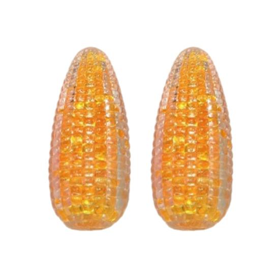 

2Pcs Fake Corn Squeeze Toy Anxiety Stress Relief Transparent Corn Pinch Sensory Toy Teens Adults Soft TPR Calming Vegetable Fidget Toy 2pcs