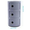 Modern Furniture Bedside Cabinet Nightstand Multifunctional Circle Storage Table