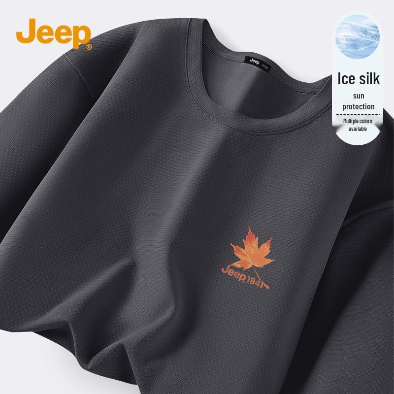 JEEP Men s Moisture-Wicking Quick-Dry Mesh T-Shirt with Maple Leaf Logo 2XL
