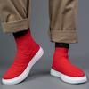 Plus Size High Top Massive Sports Sock Boot New Men Sock Sneakers Man Running Sport Shoes White Sports Shoes Knit Gym Male Shoes