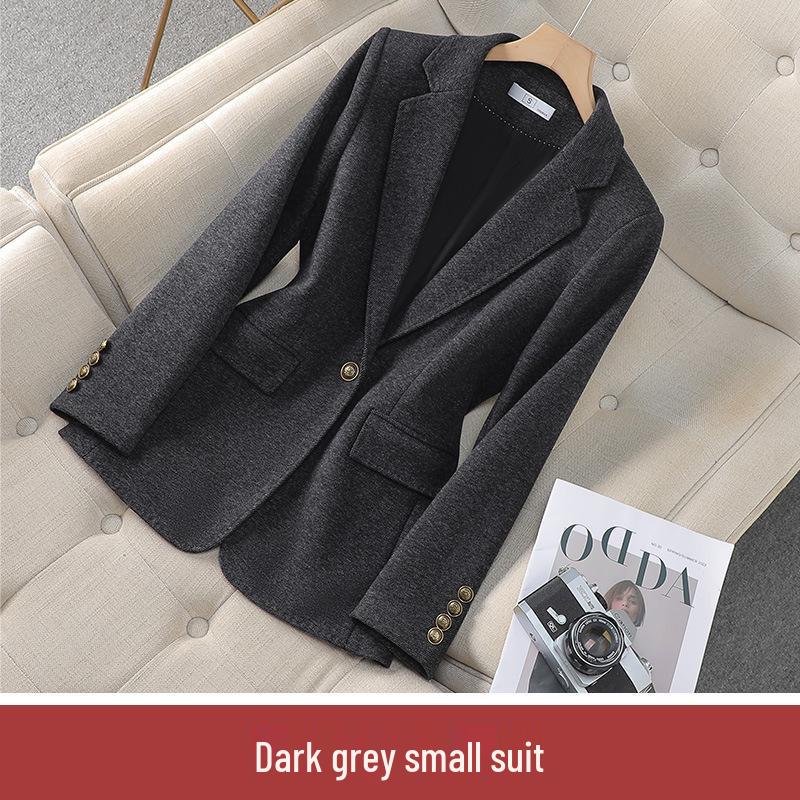 

Женский Кофейный Ацетатно-Шерстяной Приталенный Пиджак - Осень/Зима 2025 XXXL 65-70kg