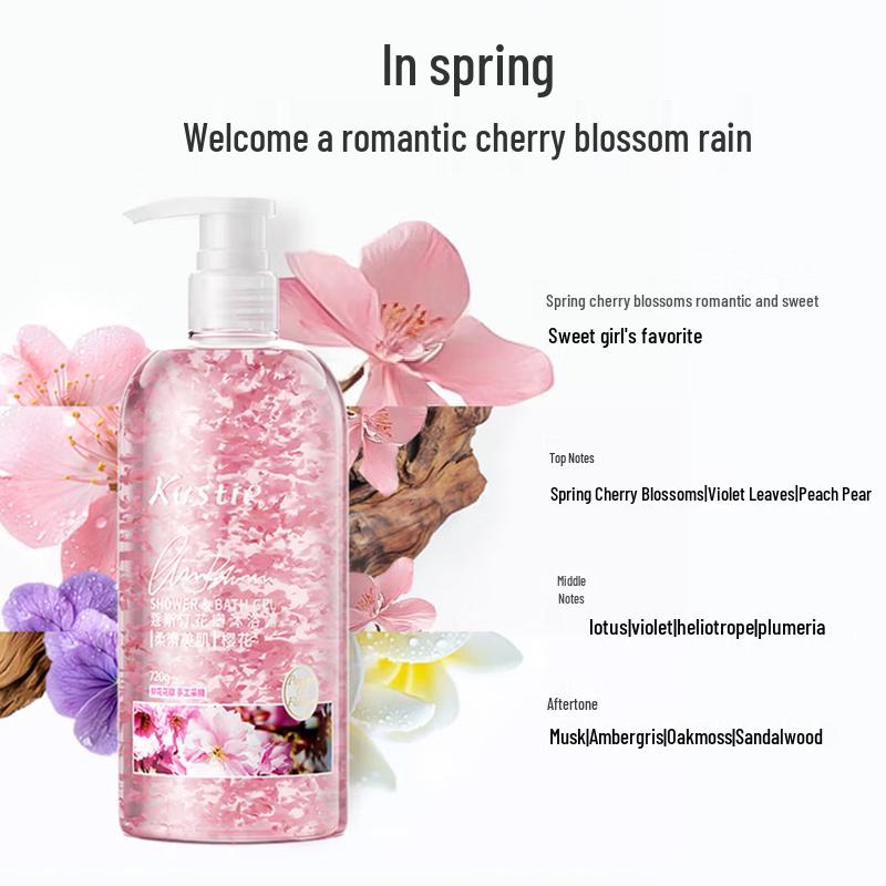 Kustie Sakura Petal Moisturizing Shower Gel 720ml