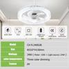 Modern Ceiling Fan With LED Light And Remote Control E27 Fan Lamp 4 Speed 360° Circulating Air For Kitchen Room Home Lighting