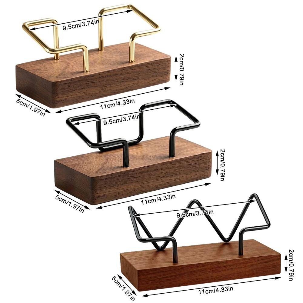 Multiple Styles Name Card Stand Wooden Desktop Card Holder Desk Card Display Rack  Hotel