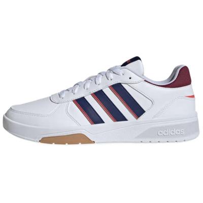 VL COURT 2.0 Low-Top Skateboard Shoes Men's White Blue Sneakers ID0507