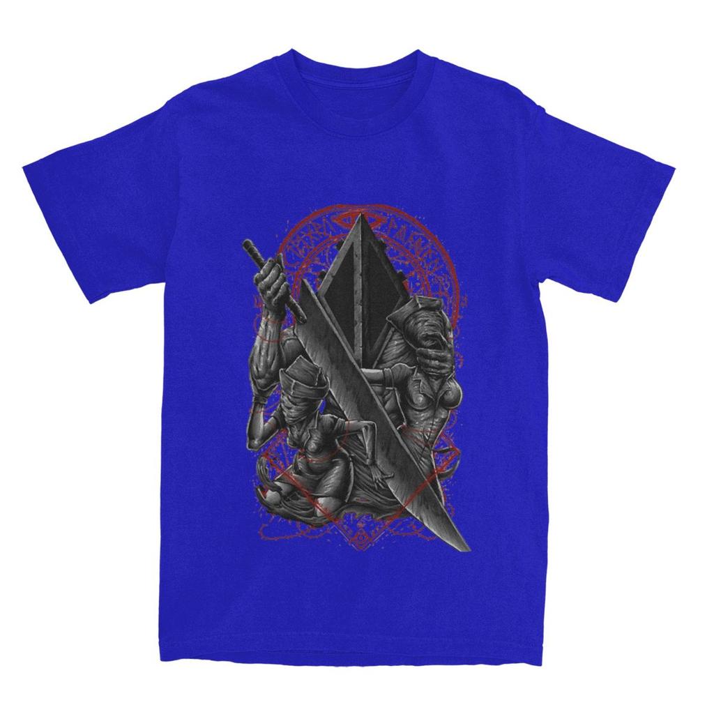 Silent Hill Horror Pyramid Head T Shirt Summer Game Street Style TShirts Cotton Hipster Tshirt For Mens Short Sleeve Tees