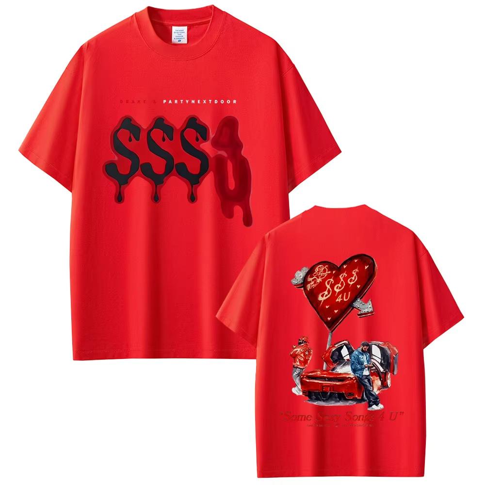 

Hot Sale PARTYNEXTDOOR & Drake Some Sexy Songs 4 U SSS4U New Album 2025 T-shirt Men Women Hip Hop Fashion Oversized Male T Shirt 4XL