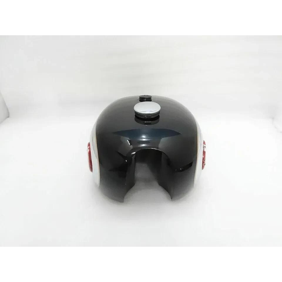BSA A7 A10 Petrol Tank With Cap & Knee Pad & Badge Black Painted Chrome |Fit For