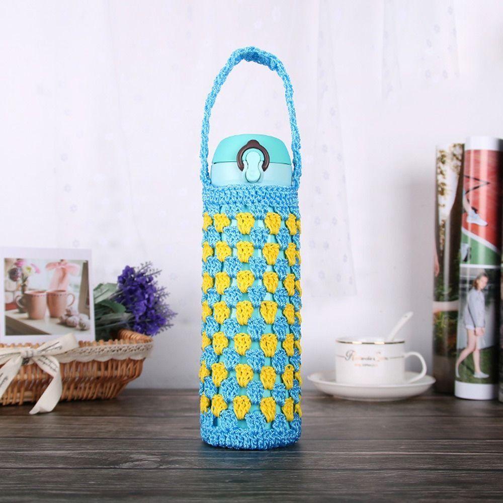 Reusable Cup Sleeve Pouch Knitted Water Bottle Bag Water Bottle Cover Water Bottle Accessories