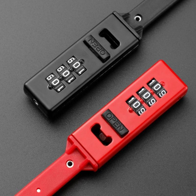 Bike Lock Zips Tie Lock Combination Bike Lock Lightweight Bicycles Lock Scooter Lock Mountain Bike Lock with Steel Cores