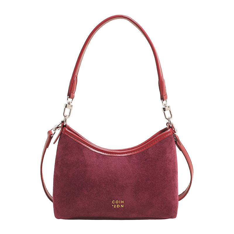 

Осенняя мода Большая вместимость Женская сумка-тоут через плечо красный