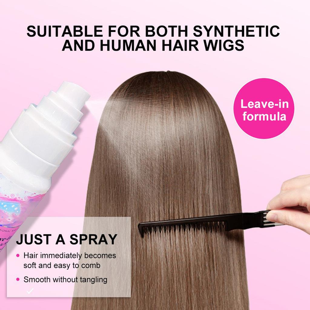 Wig Smoothing Spray Frizzy Not Easy To Knot 80ml