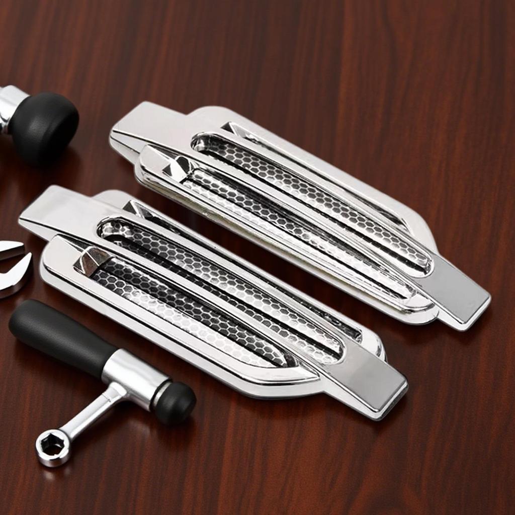 Air Vent Car Exterior 2 Pieces Air Flow Intake Trim Side Vent Decorative Decal Sticker For Vehicle Hood Bonnet Engine Truck