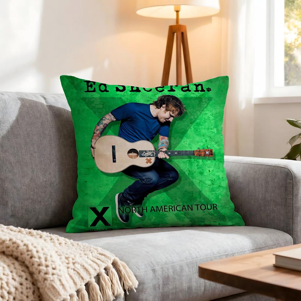 Singer Ed Sheeran Cushion Cover Pcs Decorative Covers Soft Cushion Case for Sofa Couch Decor x x Pillowcases