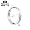 F136 Titanium Nose Ring Ear Septum Hoops Clicker Daith Tragus Cartilage Helix Round Earring Piercing Body Jewelry