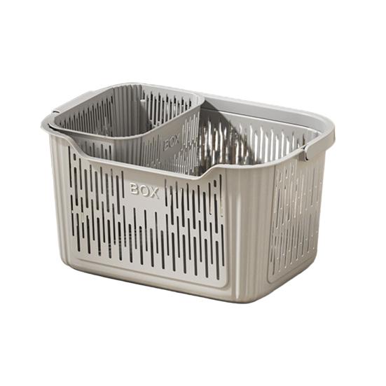 Kosz na pranie Oddychający kosz do przechowywania z siatki z uchwytem Kosz na brudne ubrania z wbudowanym koszem na bieliznę na ubrania, zabawki, łazienkę, pralnię