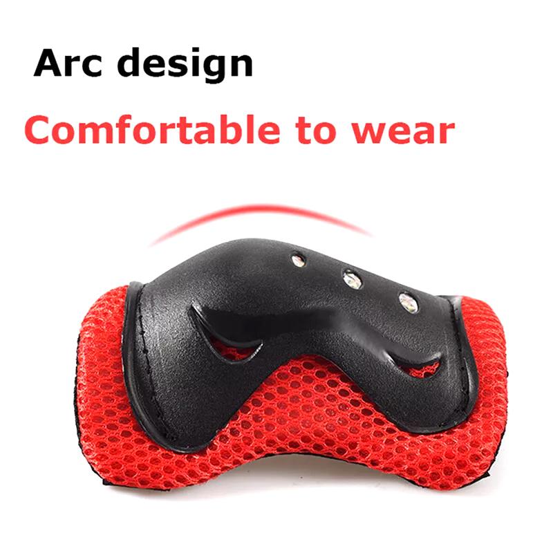 6Pcs/Set Kids Boy Girl Safety Helmet Knee Elbow Pad Sets Crianças Ciclismo Skate Bicicleta Capacete Proteção Segurança Guarda