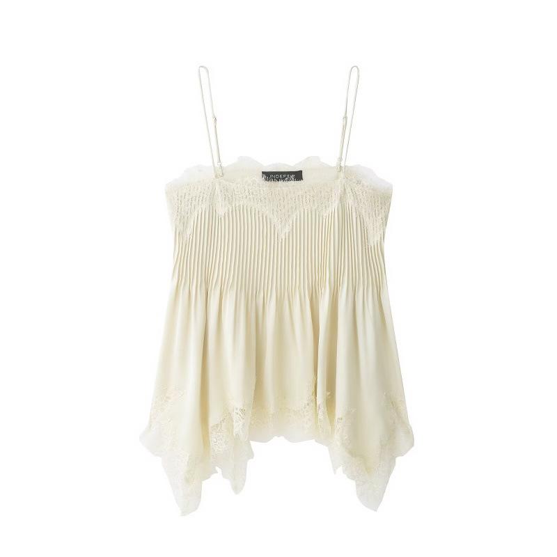 Spring 2026 European & American Lace Lingerie-Style Fashion Top Medium