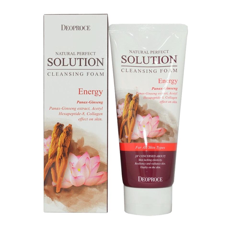 

Пенка для умывания с экстрактом красного женьшеня DEOPROCE NATURAL PERFECT SOLUTION CLEANSING FOAM ENERGY 170г