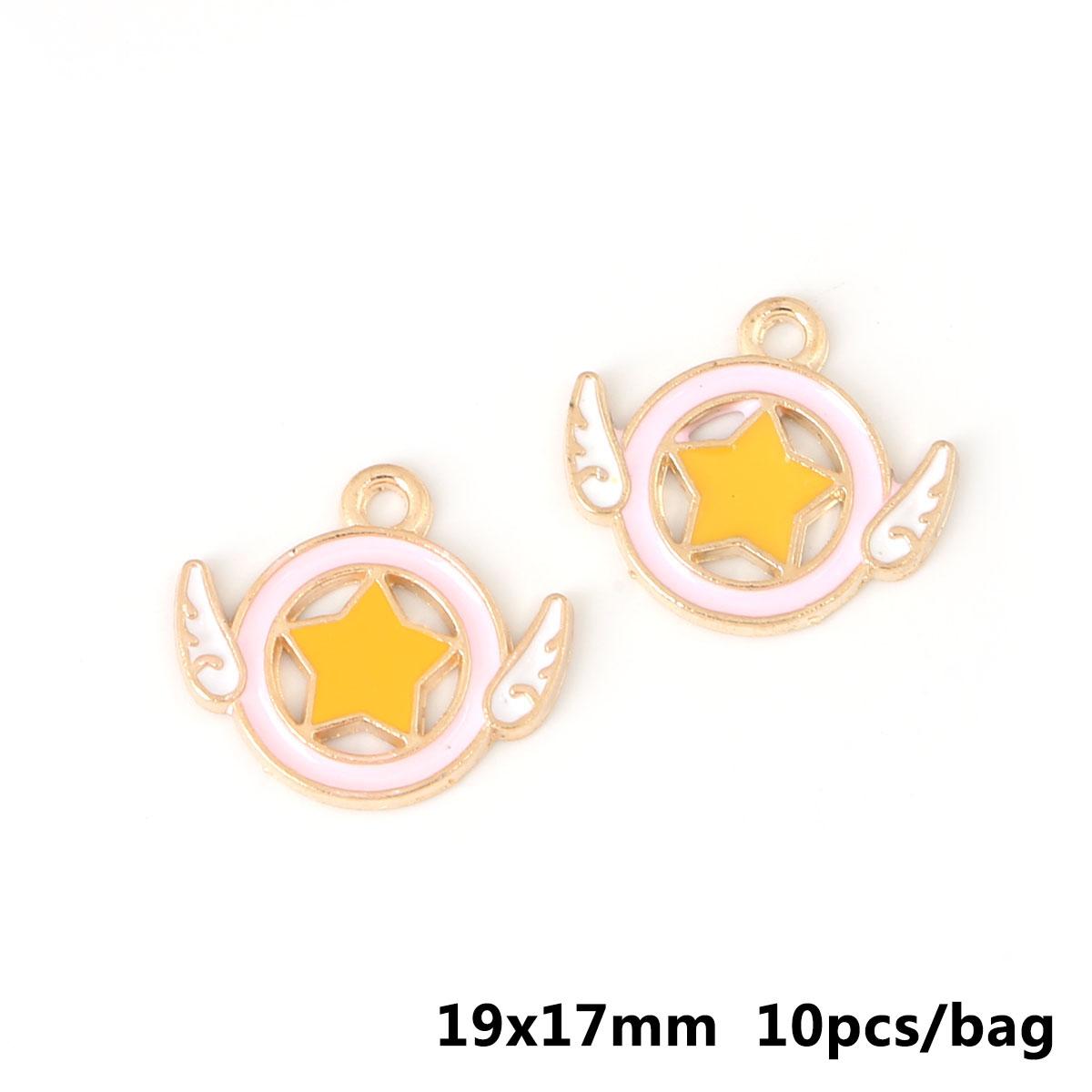 

10 шт. 17*19 мм мультяшные подвески из масляного сплава с каплями для изготовления ювелирных изделий DIY серьги шейный браслет 17*19mm 10pcs