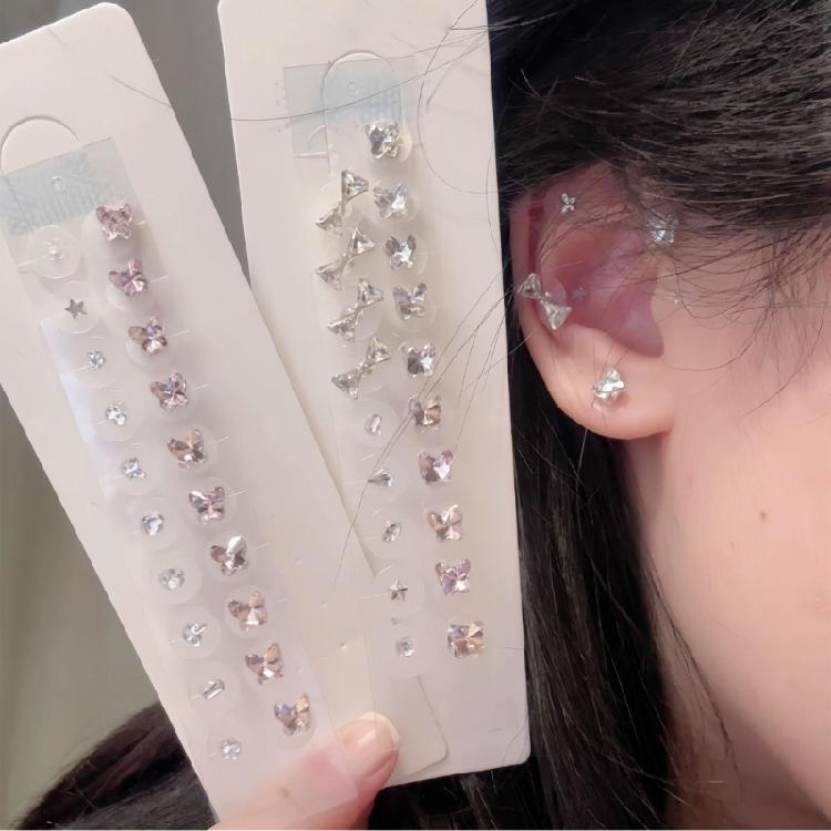 20Pcs Fashion Disposable Ear Sticker Acupunctures Beads Auricular Ear Sticker Acupoint Pressure Stimulation Patches