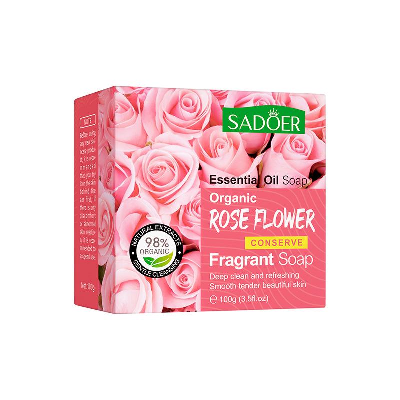 Peppermint Essential Oil Soap - 100g  Organic & Natural  Moisturizing  Oil Control  for Face  Hands & Body  Rich Foam Suitable for Sensitive Skin