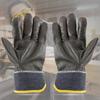 1 Pair Abrasion Resistant Cowhide Welding Gloves Labor Protection Thickened Leather Work Gloves Construction Heat Resistant