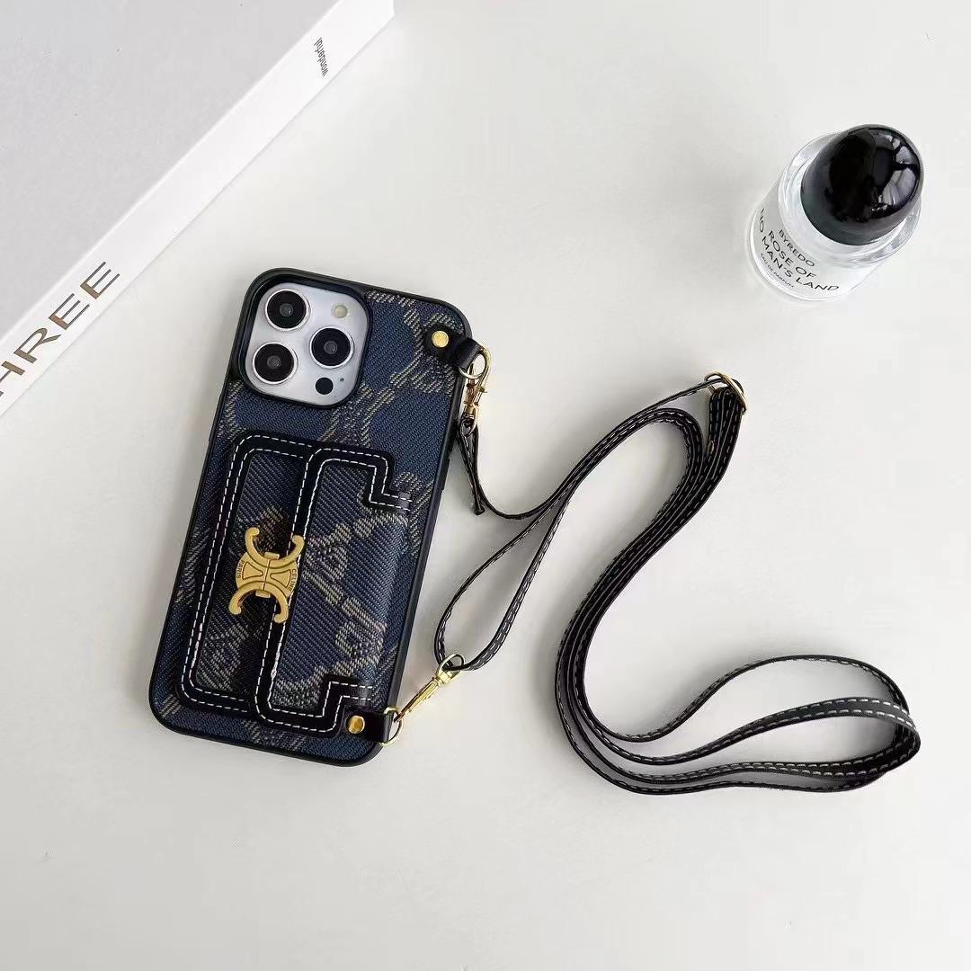 

Женский наплечный чехол для телефона и держатель для карт для Apple 15 Pro Max/14 Pro - Защитный с кошельком для монет и слотом для карт. iPhone 15 Pro Max